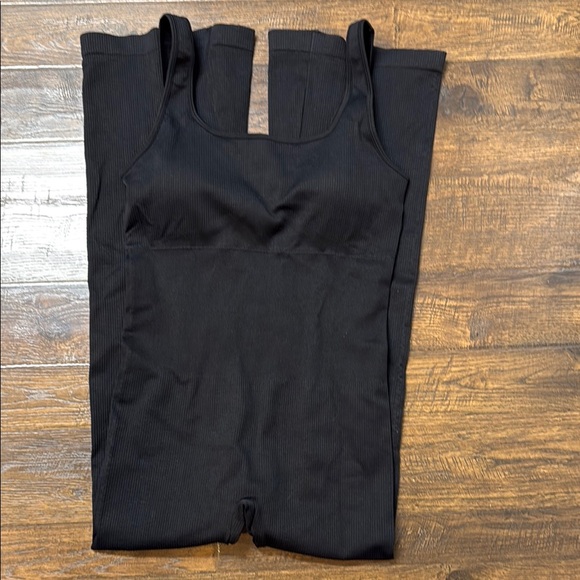 OQQ Black Sleeveless Ribbed Jumpsuit XL - Picture 5 of 5